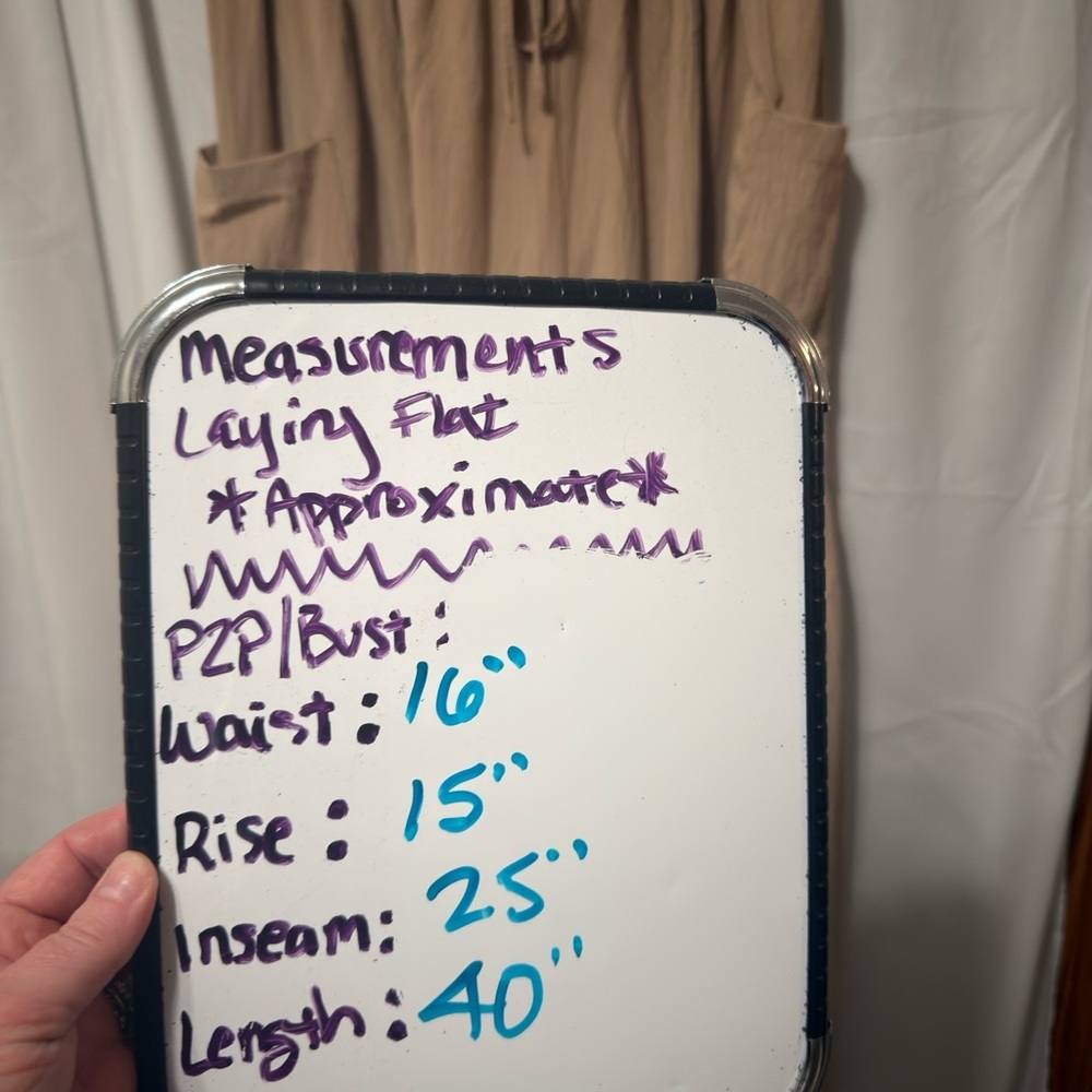 Merokeety tan wide leg cargo trouser M - Picture 2 of 13